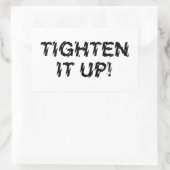 VERTIJD HET! RECHTHOEKIGE STICKER (Tas)