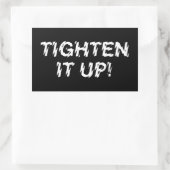 VERTIJD HET! RECHTHOEKIGE STICKER (Tas)