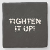 VERTIJD HET! STENEN ONDERZETTER (Voorkant)