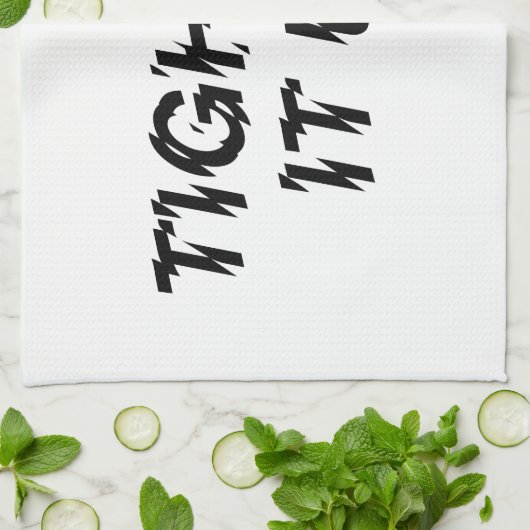 VERTIJD HET! THEEDOEK (Gevouwen)