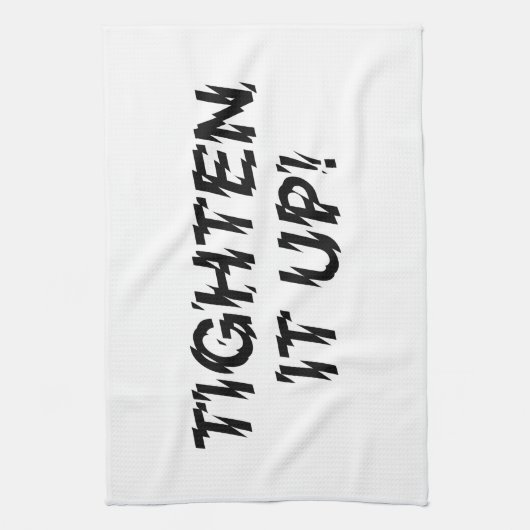 VERTIJD HET! THEEDOEK (Verticaal)