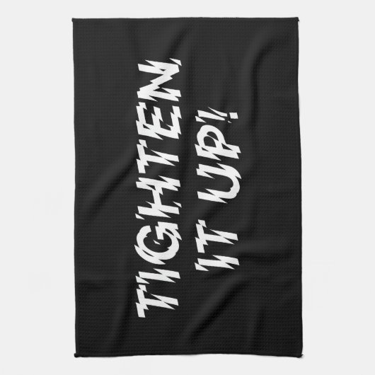 VERTIJD HET! THEEDOEK (Verticaal)