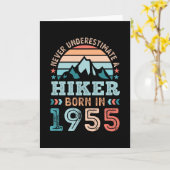 Vertochtster geboren in 1955 70e verjaardag van de kaart (Gele Bloem)