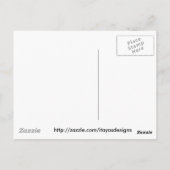 Vertogen, Abstracte kunstlandschapsrode bomen Briefkaart (Achterkant)