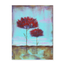 Vertogen, Abstracte kunstlandschapsrode bomen