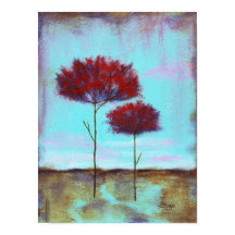 Vertogen, Abstracte kunstlandschapsrode bomen