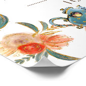 Vertogen bosrijke meisjes Birthday Milestone Poster (Hoek)