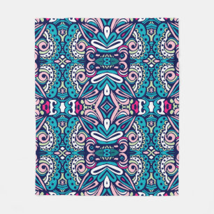 Vertogen etnische patroon. Abstracte geometrische  Fleece Deken