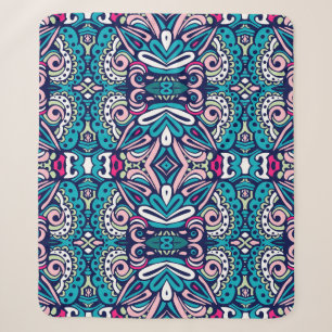 Vertogen etnische patroon. Abstracte geometrische Sherpa Deken