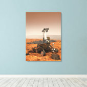 Vertolking van Mars Rover door kunstenaars Canvas Afdruk (Insitu (Houten vloer))