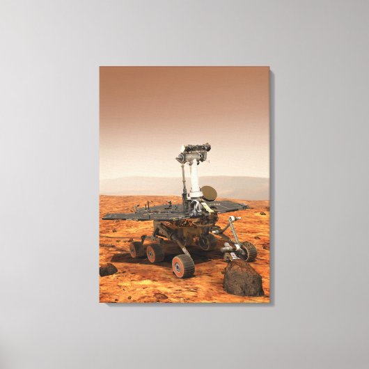 Vertolking van Mars Rover door kunstenaars Canvas Afdruk (Voorkant)