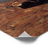 Vertolking van Mars Rover door kunstenaars Poster (Hoek)