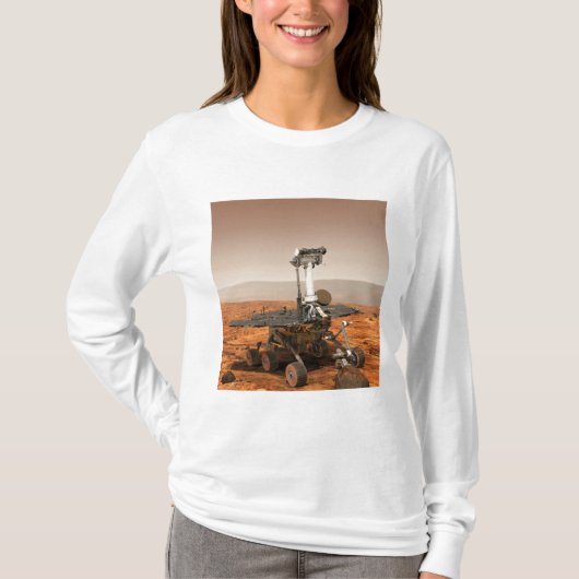 Vertolking van Mars Rover door kunstenaars T-shirt (Voorkant)