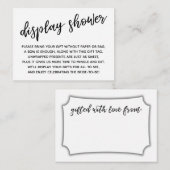 Vertoning met handschriftenscherm — Cadeau Informatiekaartje (Voorkant / Achterkant)