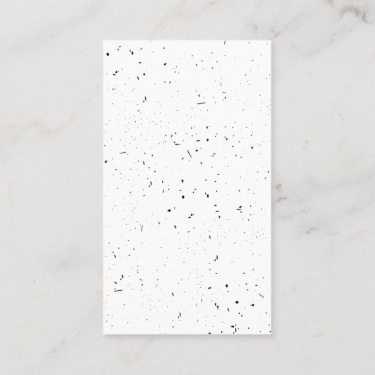 Vertoning met juwelen van schildpad-poolpunt visitekaartje (Achterkant)