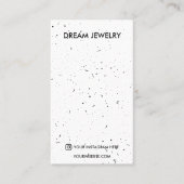 Vertoning met juwelen van schildpad-poolpunt visitekaartje (Voorkant)