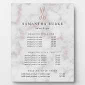 Vertoning met marmer- en Roos Gold Salon-prijzen/s Fotoplaat (Voorkant)