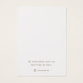 Vertoning met zwarte Ketting van legant Visitekaartje (Achterkant)