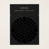 Vertoning met zwarte Ketting van legant Visitekaartje (Voorkant)