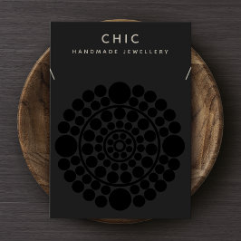 Vertoning met zwarte Ketting van legant Visitekaartje