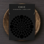 Vertoning met zwarte Ketting van legant Visitekaartje