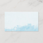 Vertoning Shower Ink Wash Textuur Baby Blauw Informatiekaartje (Achterkant)