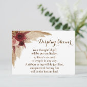 Vertoning van de Bridal Weduwen Informatiekaartje (Staand voorkant)