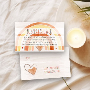 Vertoningsdouche Geen Gift Wrap Gedicht Regenboog  Informatiekaartje