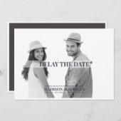 Vertraag de Datum Moderne Aangepaste Berichten van Save The Date (Voorkant / Achterkant)