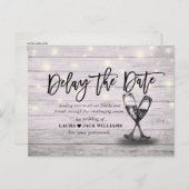 Vertraag de Datum Uitstel van de Uitstel van het h Aankondigingskaart (Voorkant / Achterkant)