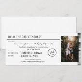 Vertraag de Datum zwarte & Witte Bestemming van de Kaart (Voorkant / Achterkant)