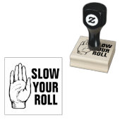 Vertraag je rol rubberstempel (Gestempeld)