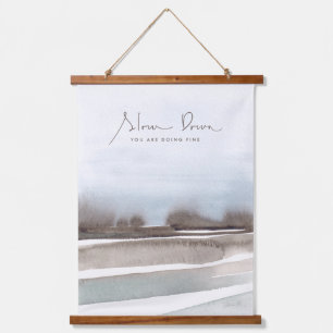 Vertraag Je Tempo, Het Gaat Je Prima Aquarel Lands Hangend Wandkleed