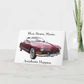 Vertraag Mario ongelukken gebeuren beter worden Kaart (Voorkant)