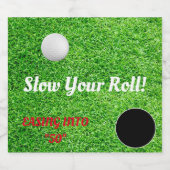 Vertraag uw Roll Golf Lover Celebration Party Bier Etiket (Enkel label)