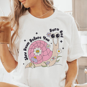 Vertraag voordat je opgebrand bent Tri-Blend shirt