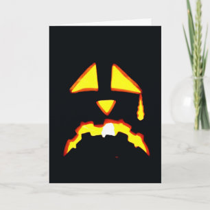 Vertraagd Halloween Huilen Jack o' Lantern Kaart