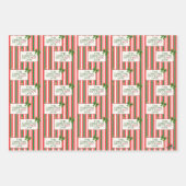 Vertraagd Kerst Schattige Familie Uitstel Inpakpapier Vel (Voorkant 3)