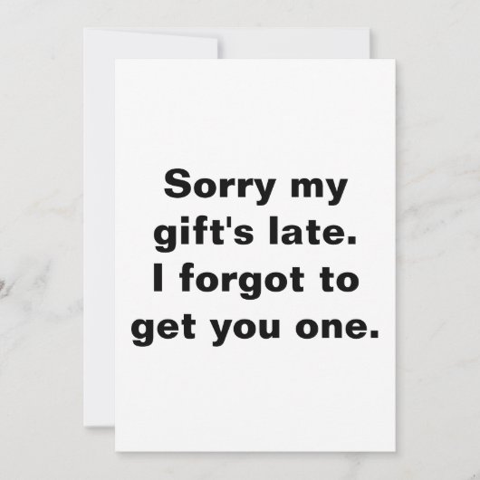 Vertraagd verjaardag verzorgd bedankkaart (Voorkant)