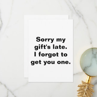 Vertraagd verjaardag verzorgd bedankkaart