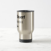 Vertraagde invoegtoepassing met links reisbeker (Center)