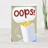 Vertraagde Kaart. Kat slaat iets om Kaart (Voorkant)