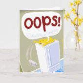 Vertraagde Kaart. Kat slaat iets om Kaart (Gele Bloem)