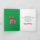 Vertraagde Verjaardag Schattige Muis Eet Kaas Kaart (Binnen)