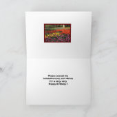 Vertraagde verjaardagswens Keukenhof tuin Kaart (Binnen)