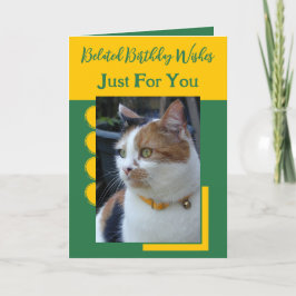 Vertraagde verjaardagswensen alleen voor jou groen kaart