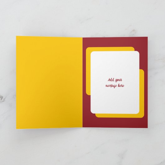 Vertraagde verjaardagswensen alleen voor jou rood  kaart (Binnen)