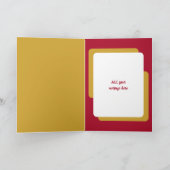 Vertraagde verjaardagswensen toevoegen foto goud r kaart (Binnen)