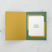 Vertraagde verjaardagswensen toevoegen foto groen kaart (Binnen)