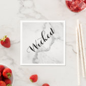 Vertraeld in Marble Halloween Napkin Servet (Insitu)